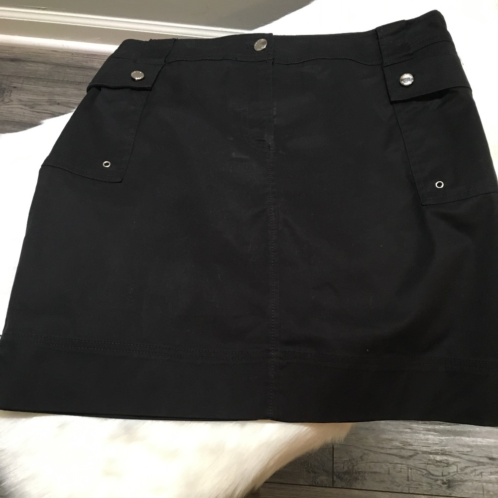 Jones New York Black Mini Cargo Skirt